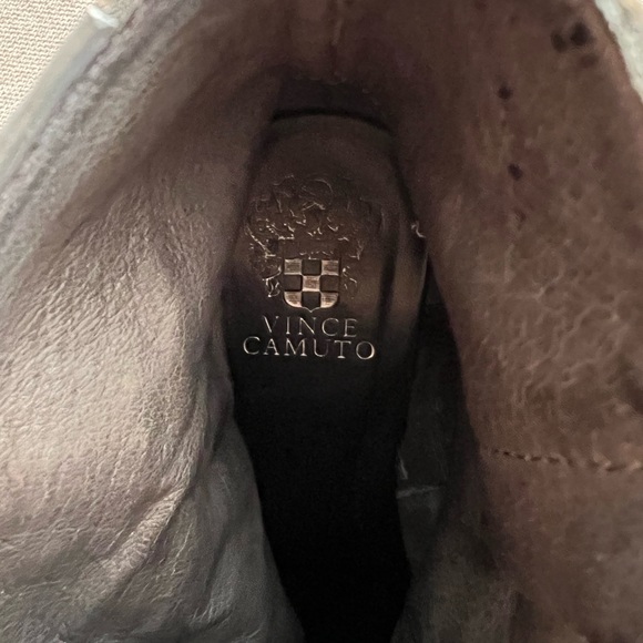 Vince Camuto 8 Moto Leather Ankle Booties Grey Buckles Romeo Boot shoes - Picture 14 of 14